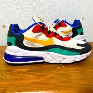 2019 Nike Air Max 270 React Bauhaus AO4971-002 Multi Color Men's Size 10.5